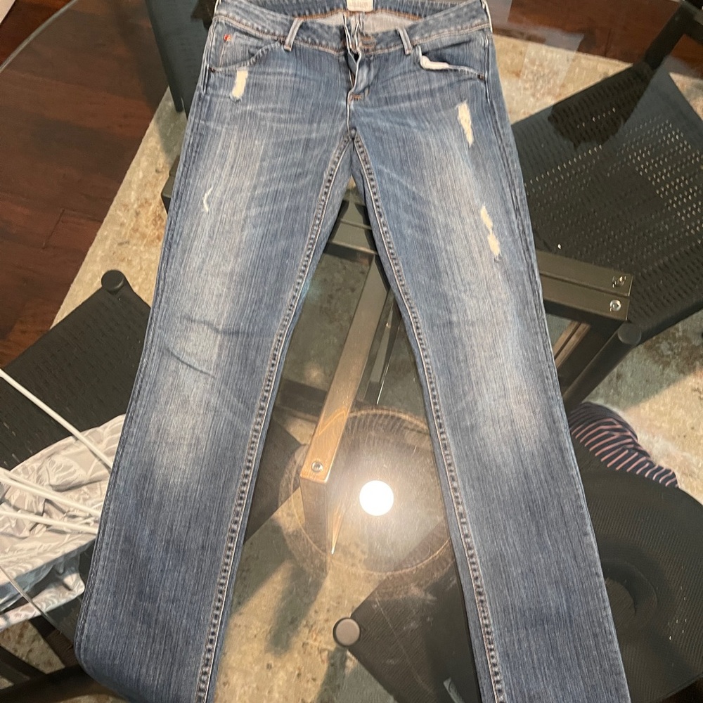 Hudson Collin flap skinny jeans low rise